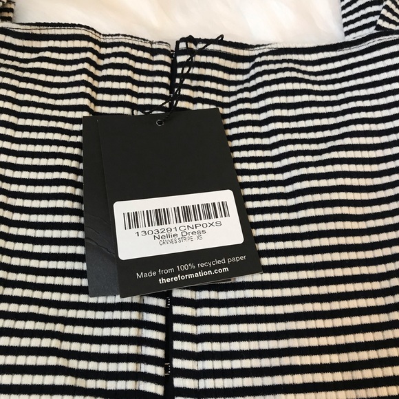 NWT reformation nellies dress Cannes stripe xs - Picture 5 of 7